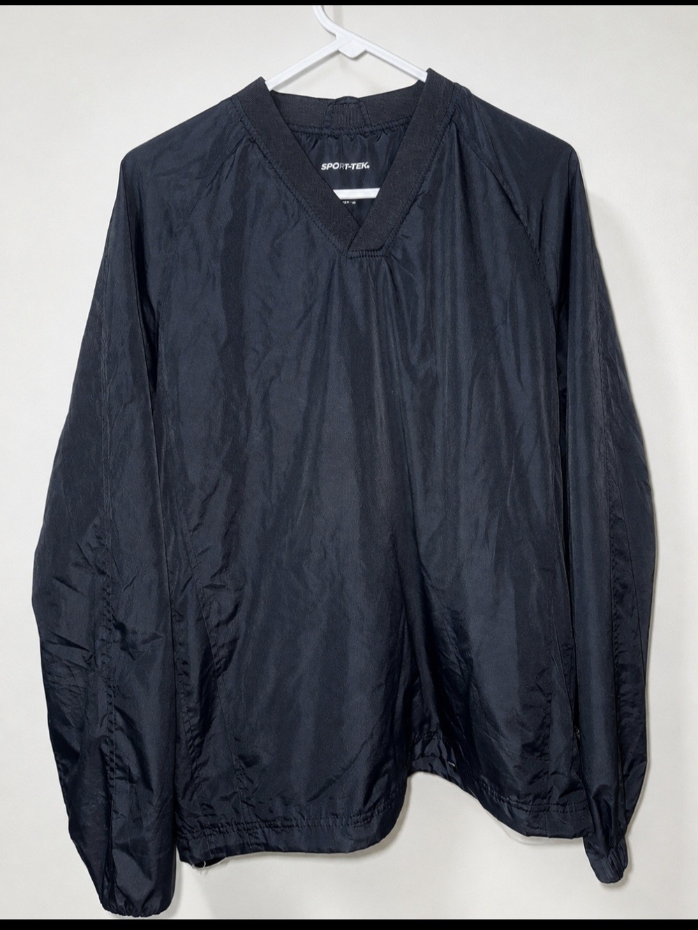 Sport-Tek Black Windbreaker Pullover Jacket